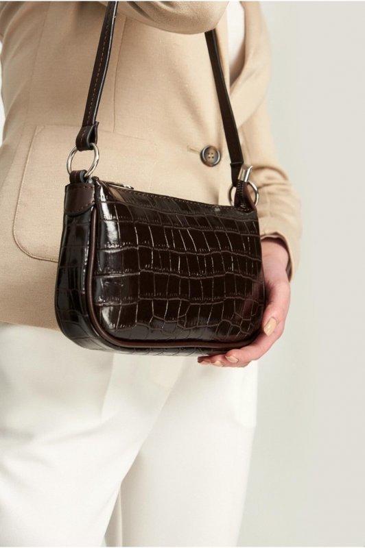 Kroko Desen Baguette Bag