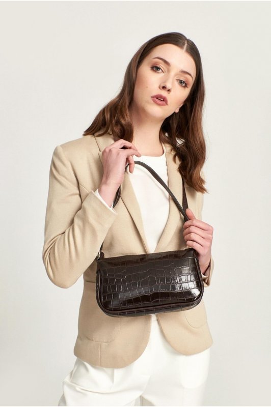 Kroko Desen Baguette Bag