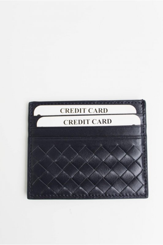 Unisex Lacivert Hakiki Deri Kartlık