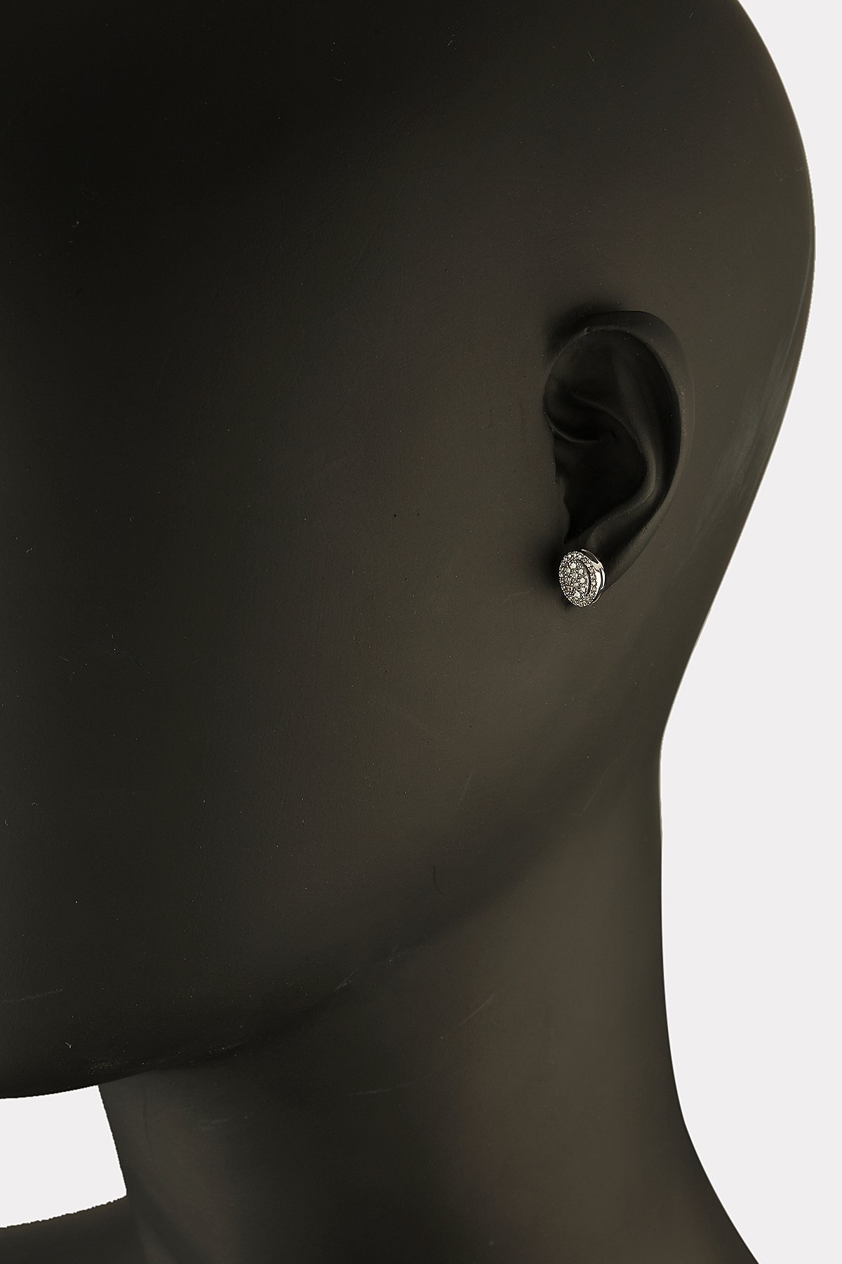 0.32 Ct. Pırlanta Oval Küpe