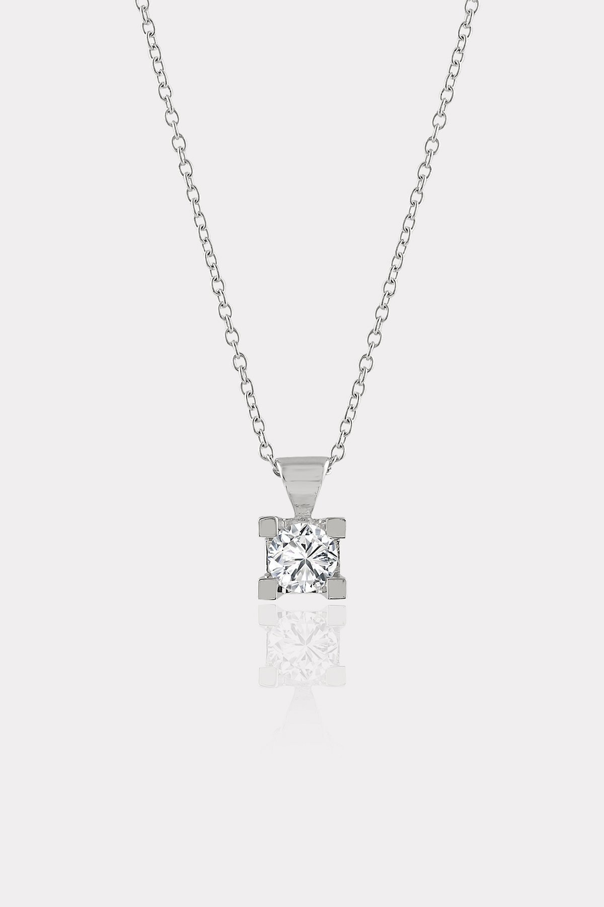 0.35 Ct. Pırlanta Tektaş Kolye