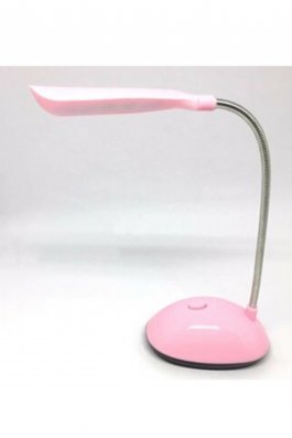 Kullanışlı Bükülebilir Led Masa Lambası Pilli Pembe